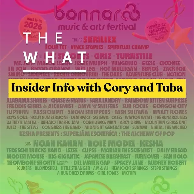 Bonnaroo 2026 Lineup Breakdown with Cory & Tuba: Early Release, Big Changes, and What to Expect