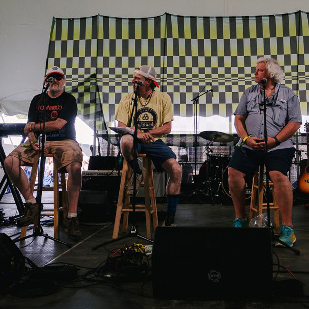 Russ, Bryan, and Barry onstage