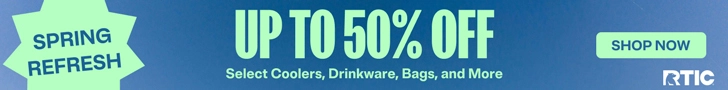 Up to 50% off select Coolers, Drinkware & more!